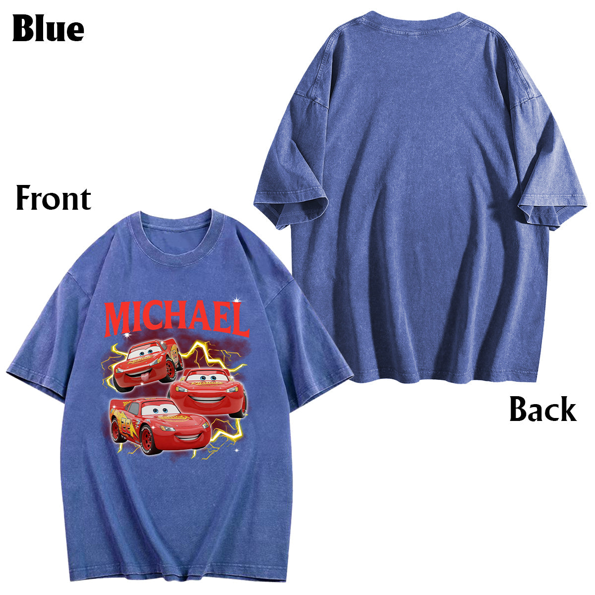 Personalized Cars Wash T-shirt Custom Name Gift for Kids Wash T-shirt GradoCreations