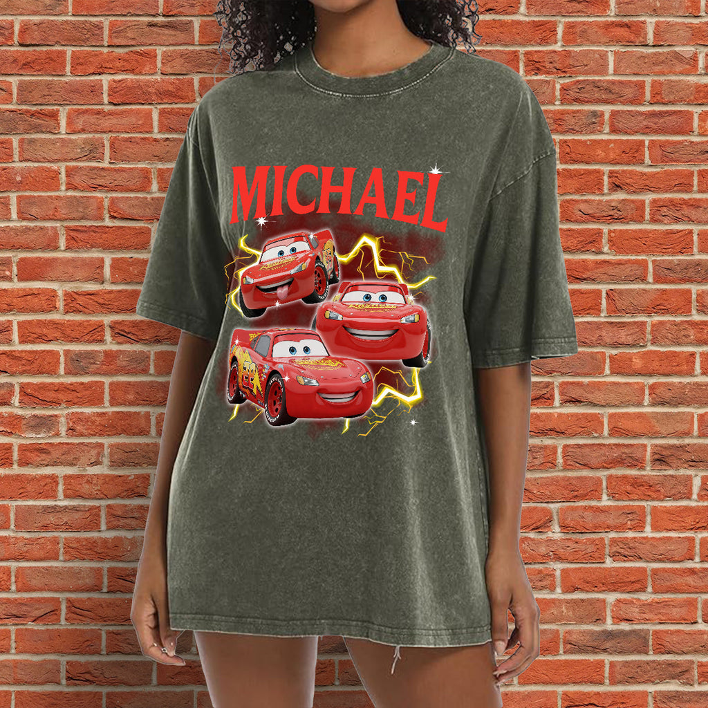 Personalized Cars Wash T-shirt Custom Name Gift for Kids Wash T-shirt GradoCreations