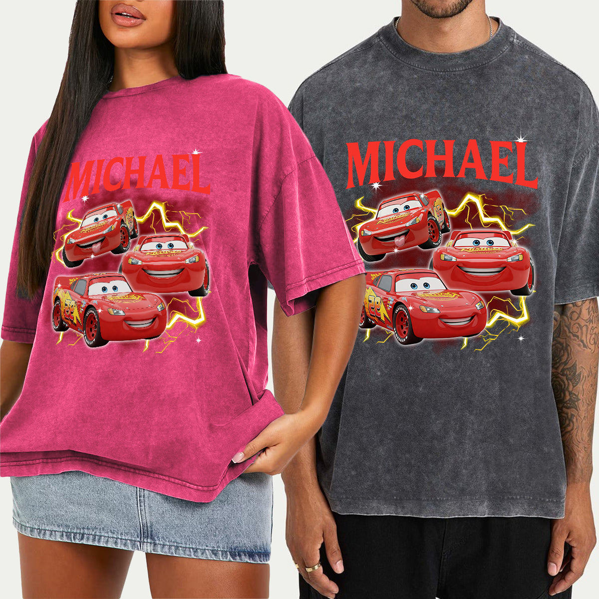 Personalized Cars Wash T-shirt Custom Name Gift for Kids Wash T-shirt GradoCreations