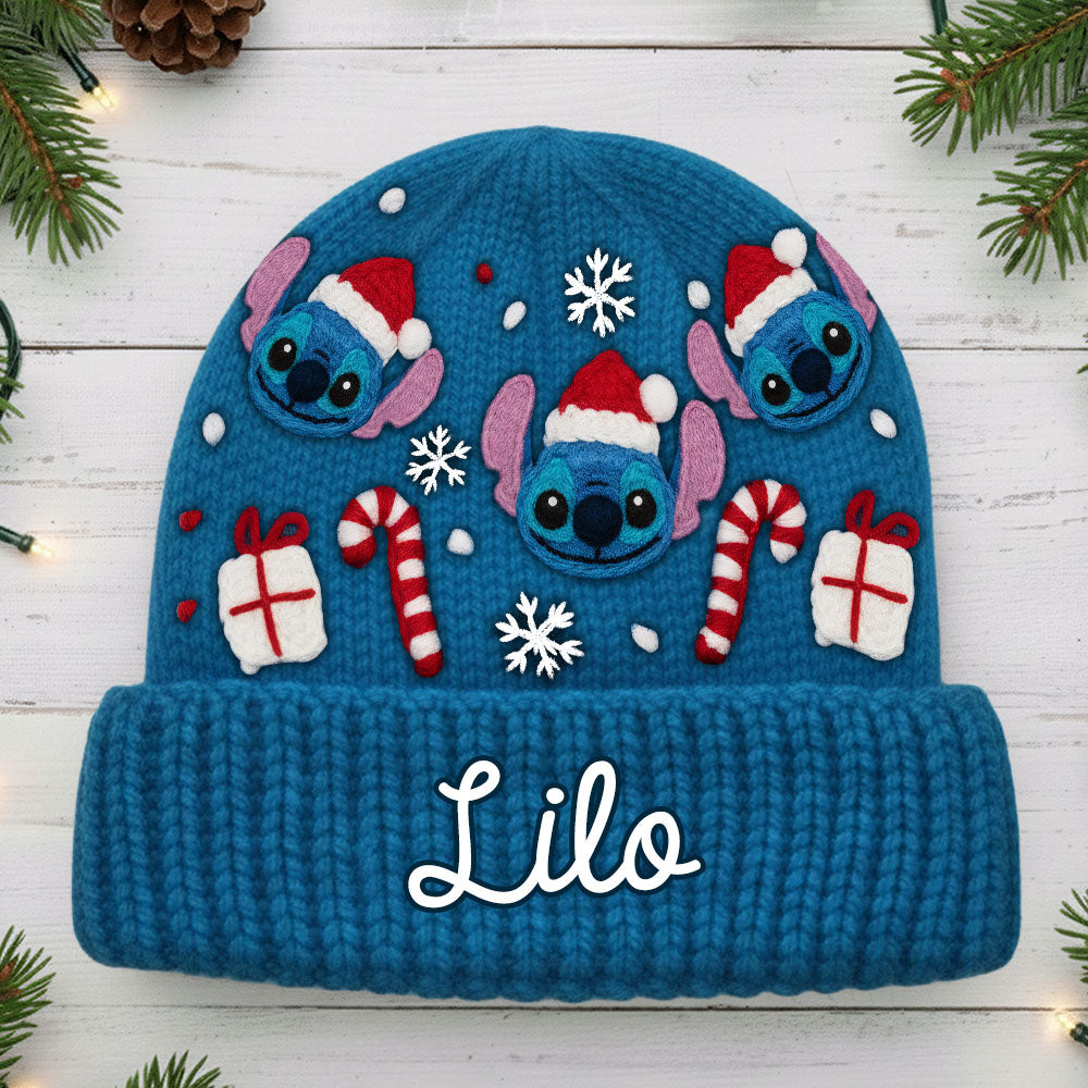 Personalized Ohana Beanie Hat Custom Name for Baby Christmas Gift Beanie Hat GradoCreations