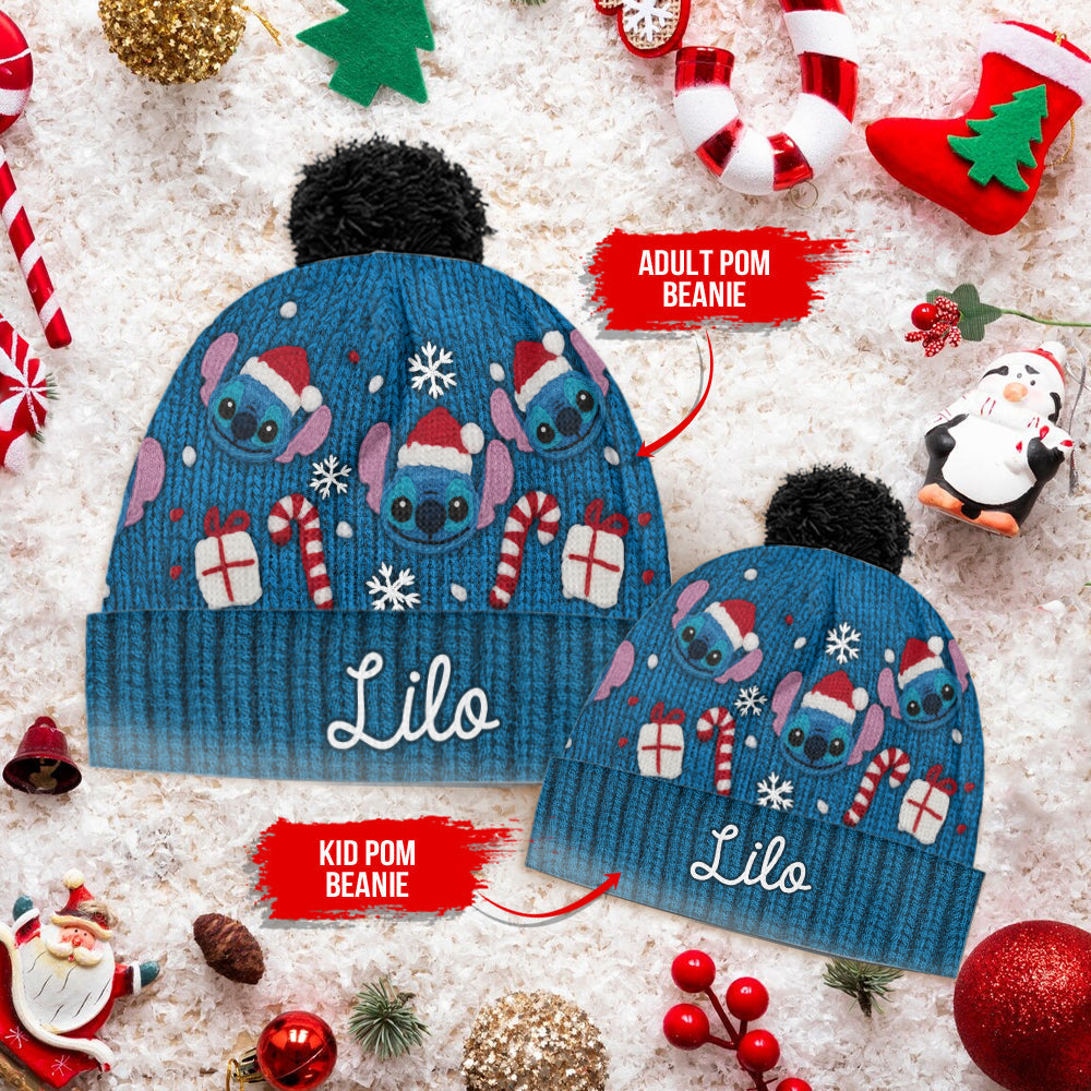 Personalized Ohana Beanie Hat Custom Name for Baby Christmas Gift Beanie Hat GradoCreations