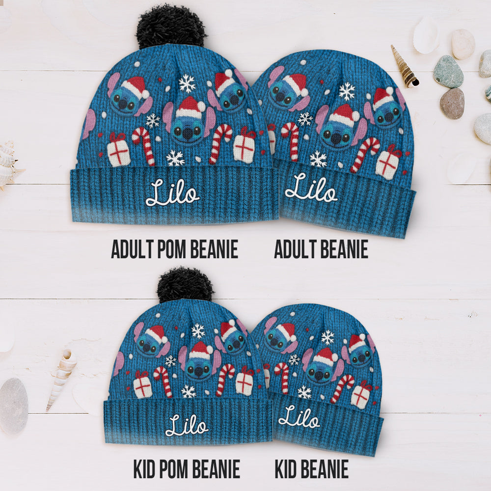 Personalized Ohana Beanie Hat Custom Name for Baby Christmas Gift Beanie Hat GradoCreations