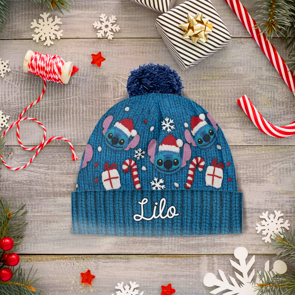 Personalized Ohana Beanie Hat Custom Name for Baby Christmas Gift Beanie Hat GradoCreations