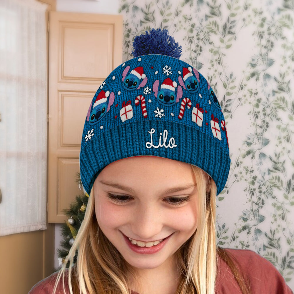 Personalized Ohana Beanie Hat Custom Name for Baby Christmas Gift Beanie Hat GradoCreations