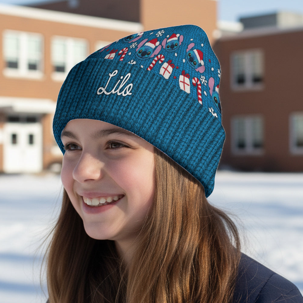 Personalized Ohana Beanie Hat Custom Name for Baby Christmas Gift Beanie Hat GradoCreations