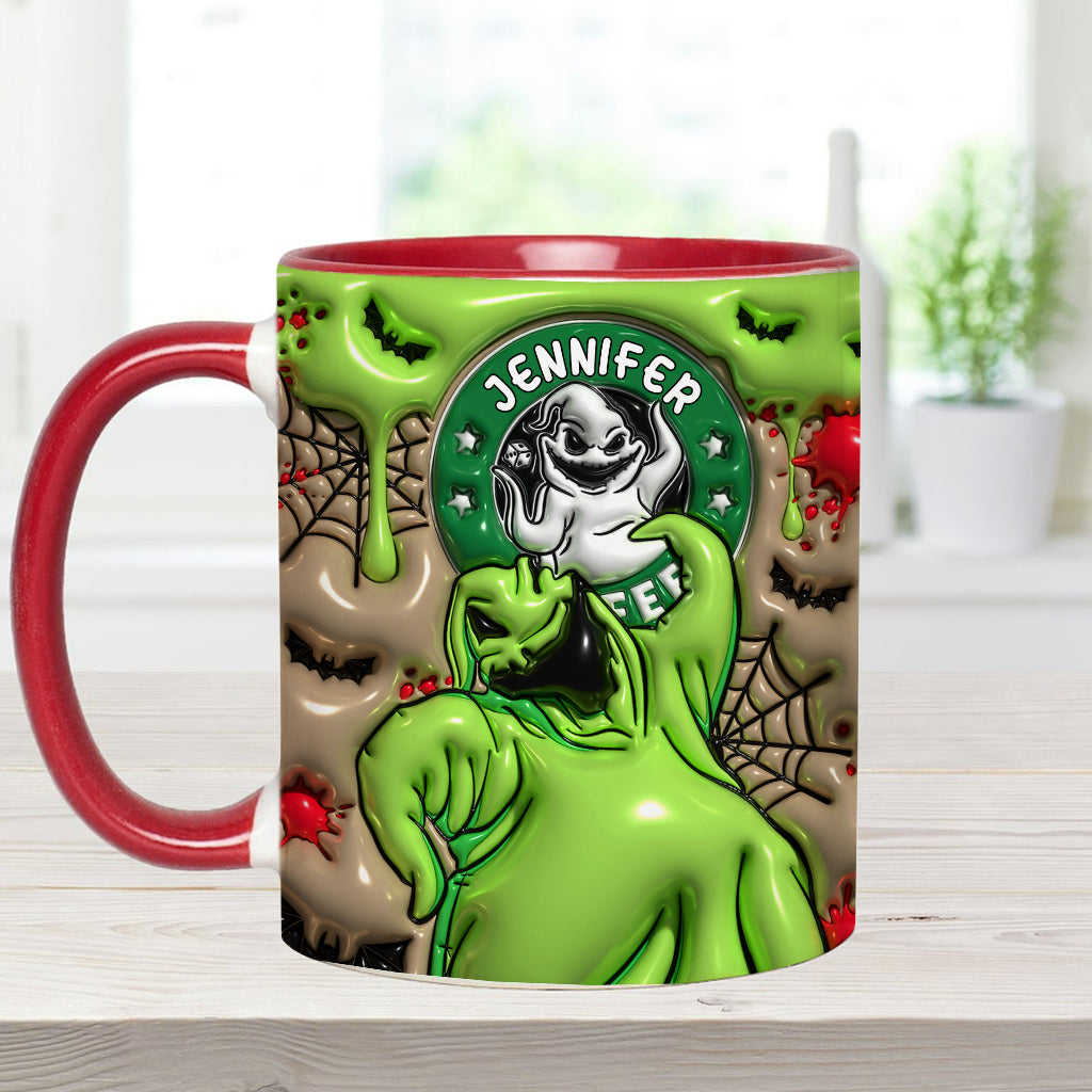 Personalized Halloween Accent Mug Custom Name Gift Idea Accent Mug GradoCreations