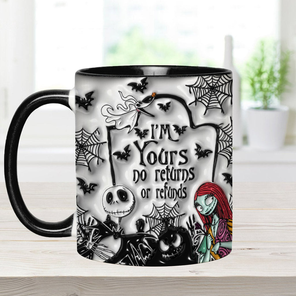 Personalized Halloween Accent Mug Custom Name for Couples Accent Mug GradoCreations