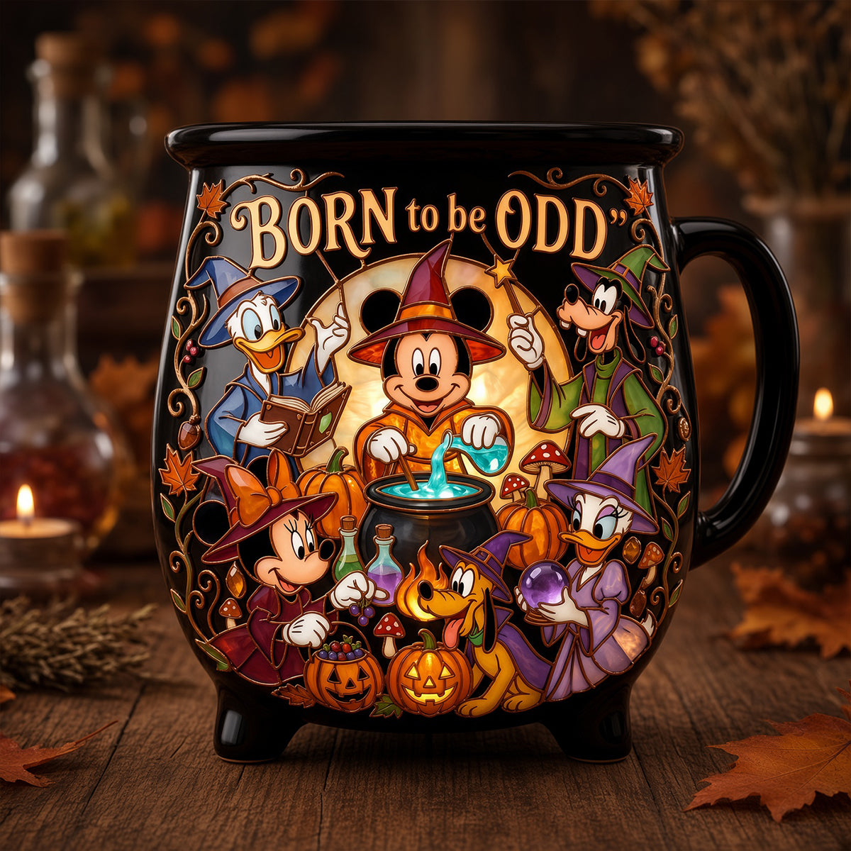 Personalized Cauldron Coffee Mug Custom Name Halloween Gift for Her Cauldron Coffee Mug GradoCreations