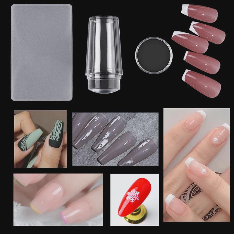 Clear Jelly Nail Stamper for Accurate Nail Art Design hn590 - Clear Nail Stamper fix GradoCreations