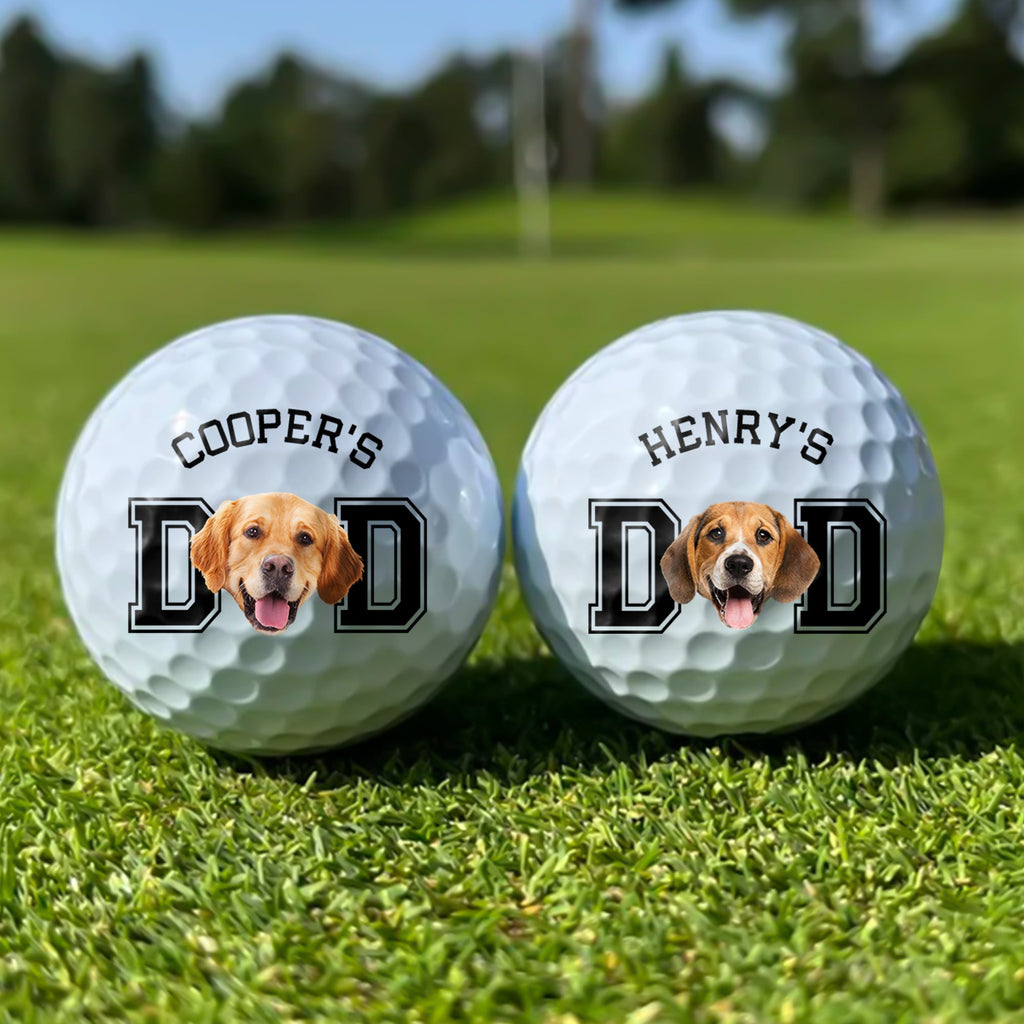 Personalized Photo Golf Ball Gift for Dog Dad or Cat Mom HN590 - Golf Ball GradoCreations