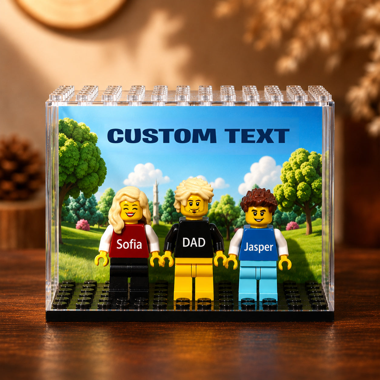 Custom Minifigure Building Blocks Gift for Graduation Family HN590 - Minifigure Building Blocks FIX GradoCreations