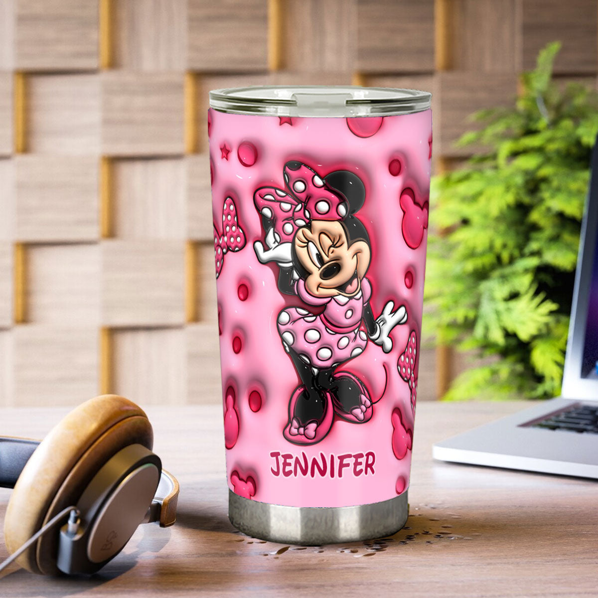 Personalized Cute Mouse Tumbler Custom Name Gift for Her Tumbler GradoCreations