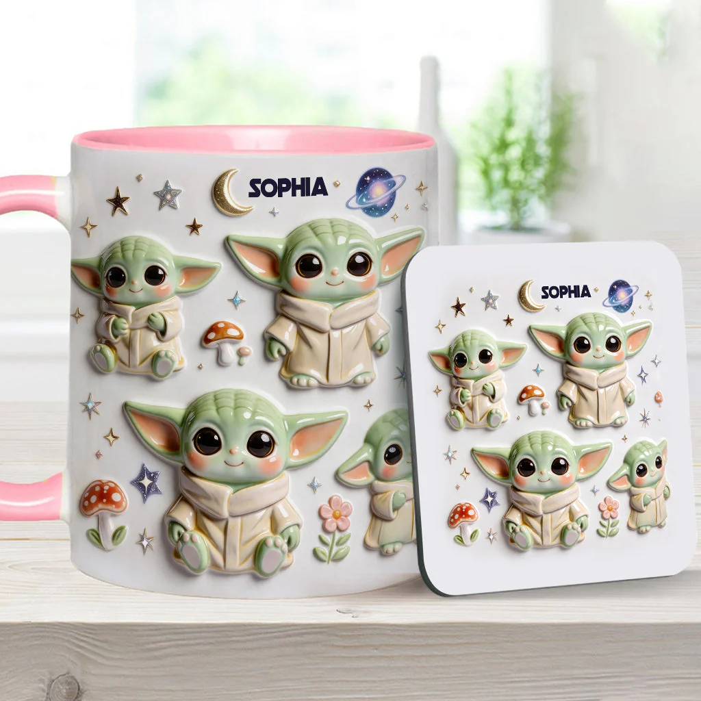 Personalized Galaxy Alien Mug Cute Gift for Movie Fans