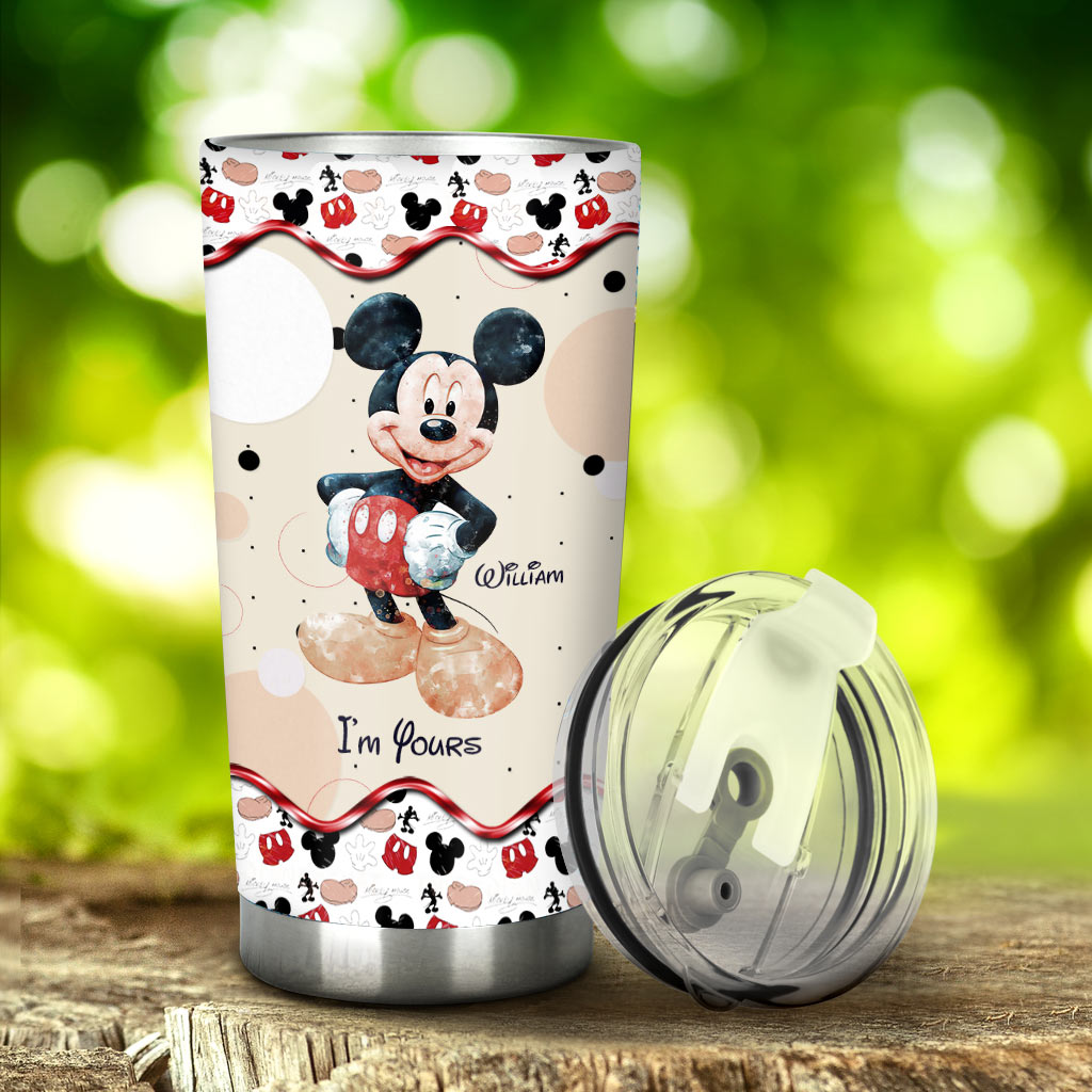 Personalized Mickey & Minnie Mouse Tumbler Custom Name Gift for Couples Tumbler GradoCreations