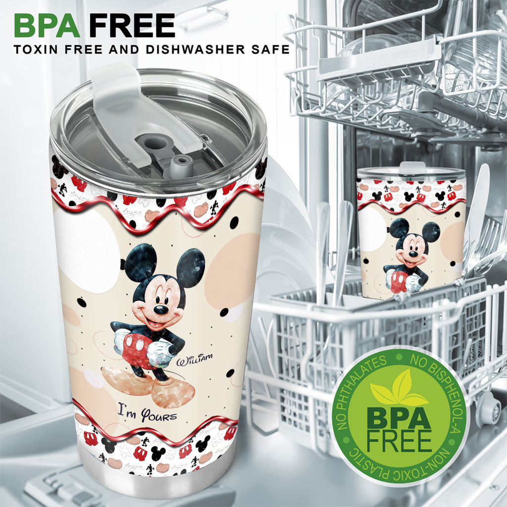Personalized Mickey & Minnie Mouse Tumbler Custom Name Gift for Couples Tumbler GradoCreations