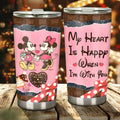 Personalized Couple Tumbler Custom Name Drinkware Gift Tumbler GradoCreations