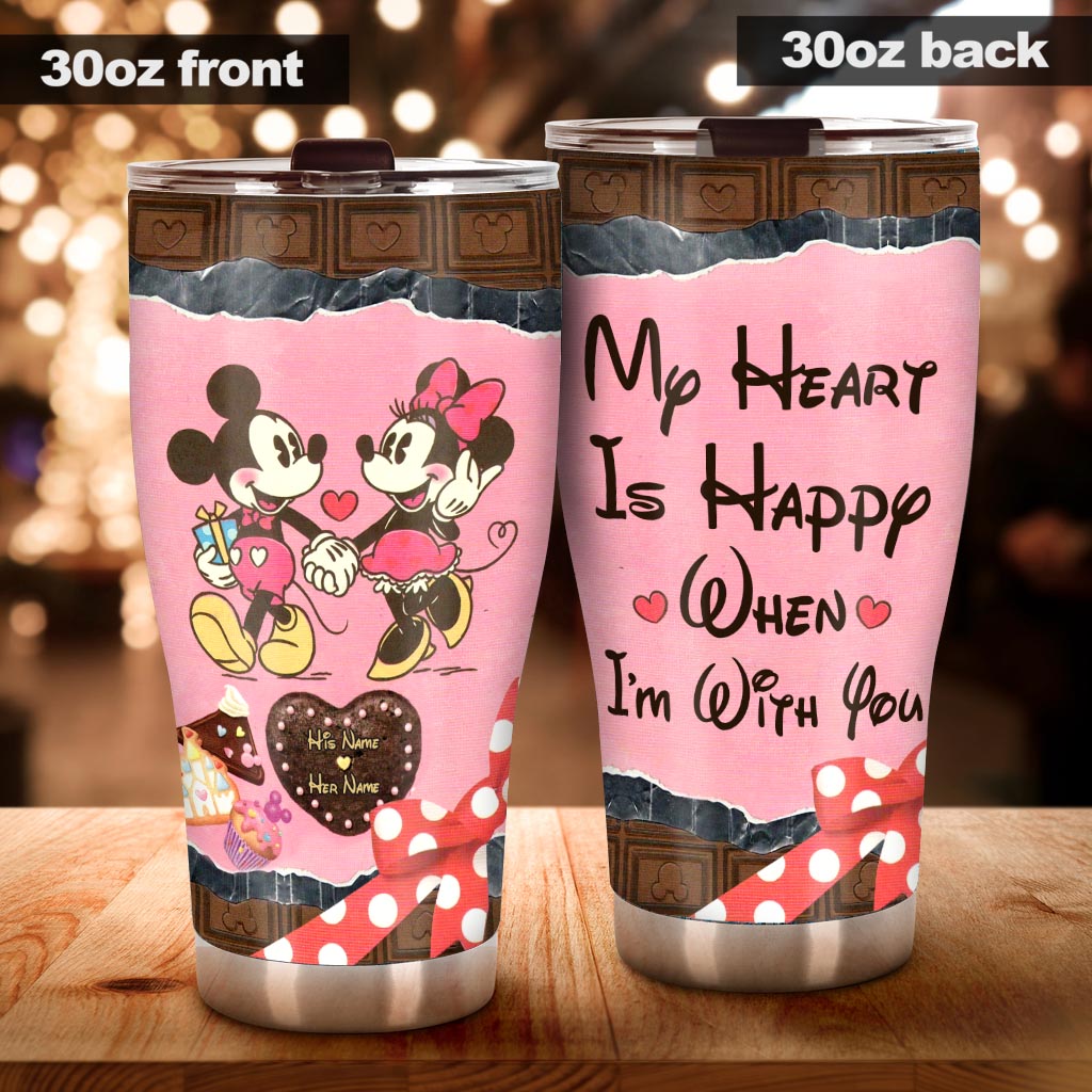Personalized Couple Tumbler Custom Name Drinkware Gift Tumbler GradoCreations