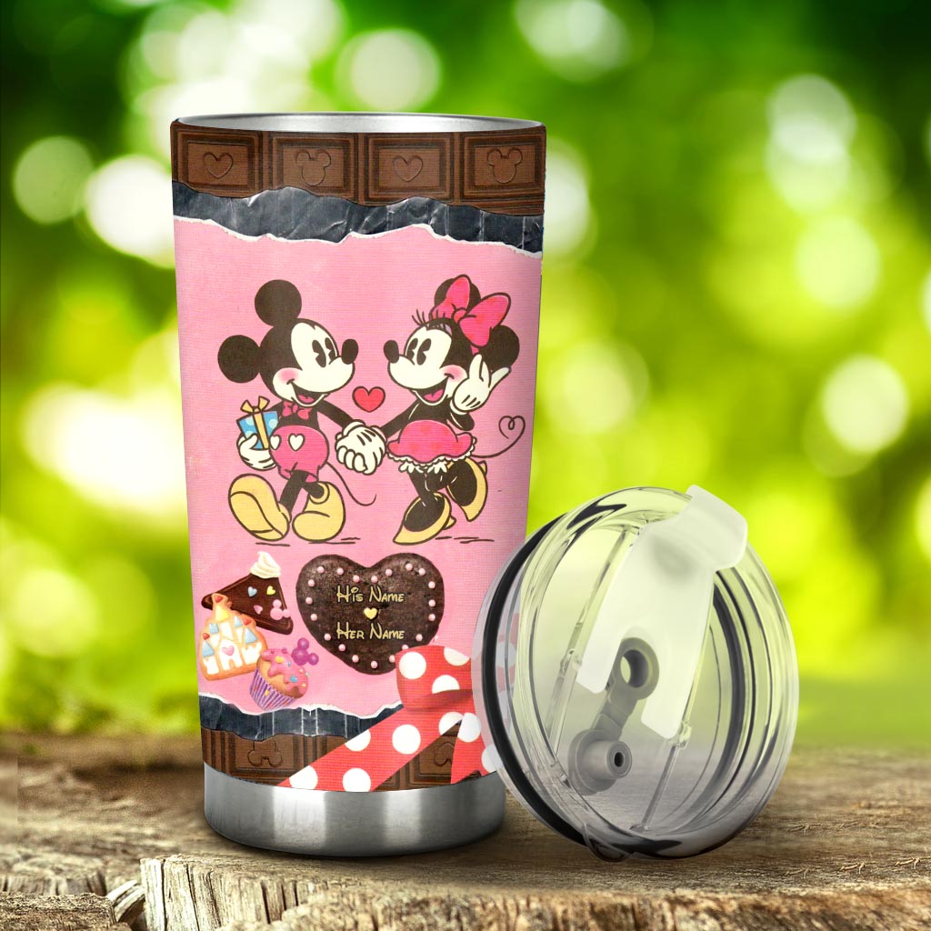 Personalized Couple Tumbler Custom Name Drinkware Gift Tumbler GradoCreations
