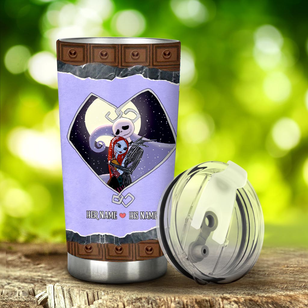Personalized Couple Tumbler My Heart Is Happy Gift Tumbler GradoCreations