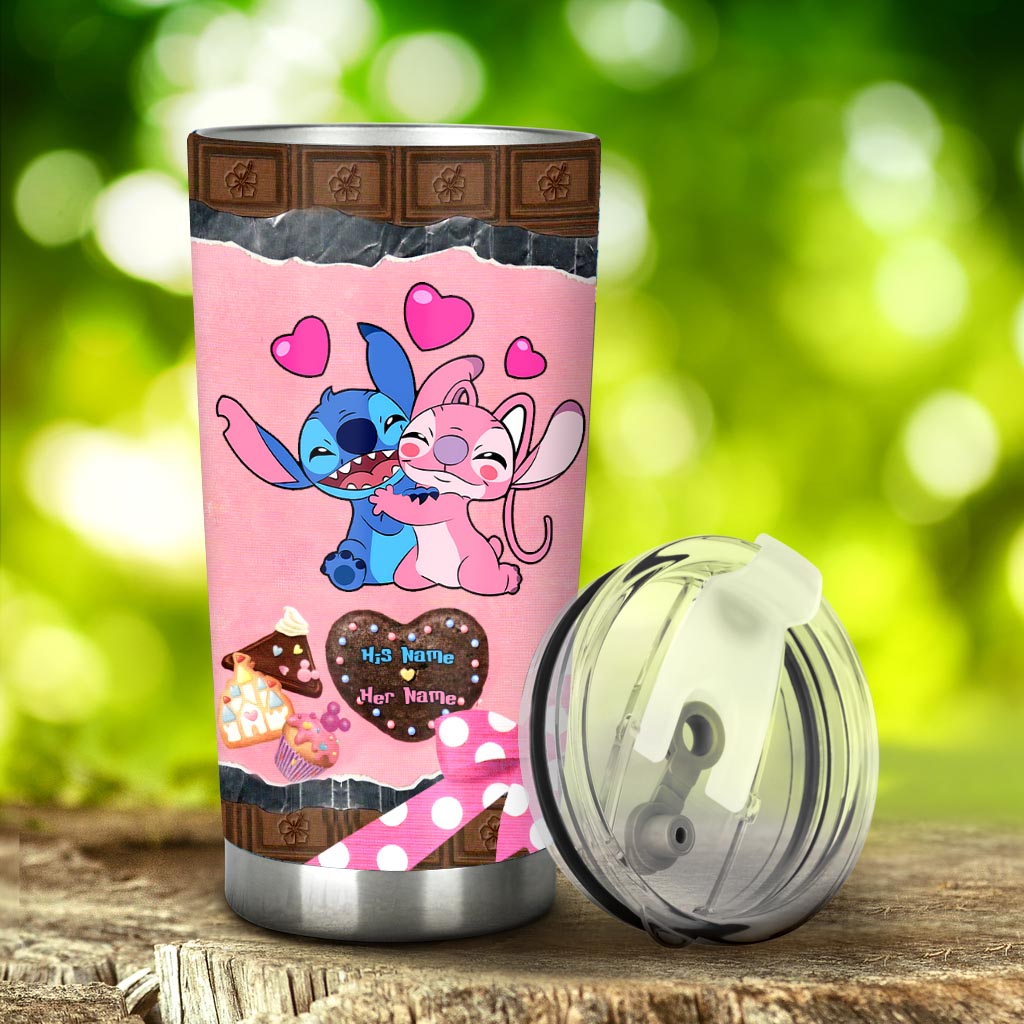 Personalized Couple Tumbler My Heart Is Happy Gift for Partner Tumbler GradoCreations