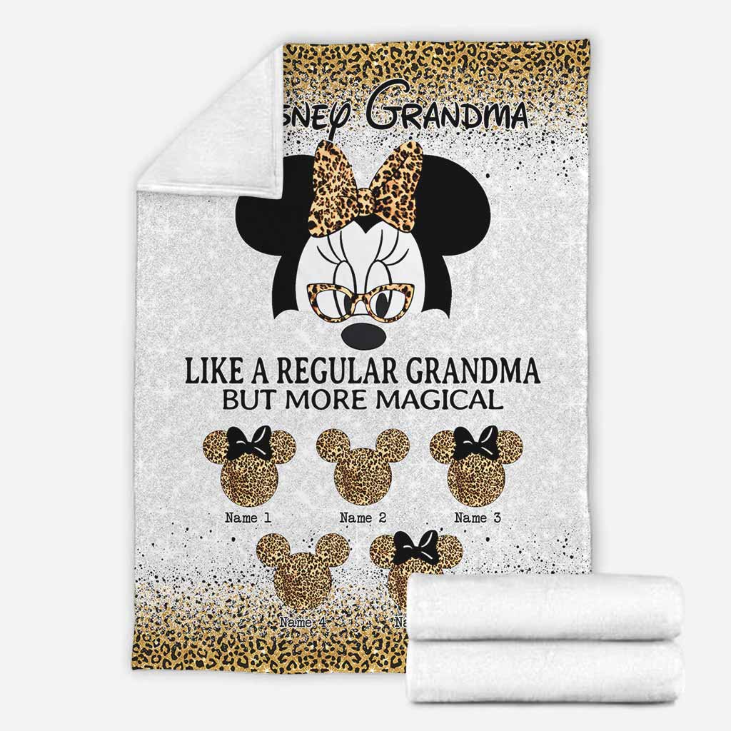 Personalized Disney Grandma Blanket Custom Names Gift for Mother's Day Blanket GradoCreations