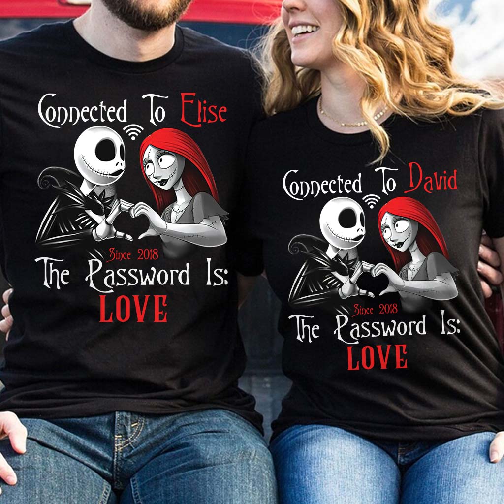 Personalized Couple T-Shirt & Hoodie with Custom Name Gift T-shirt & Hoodie GradoCreations
