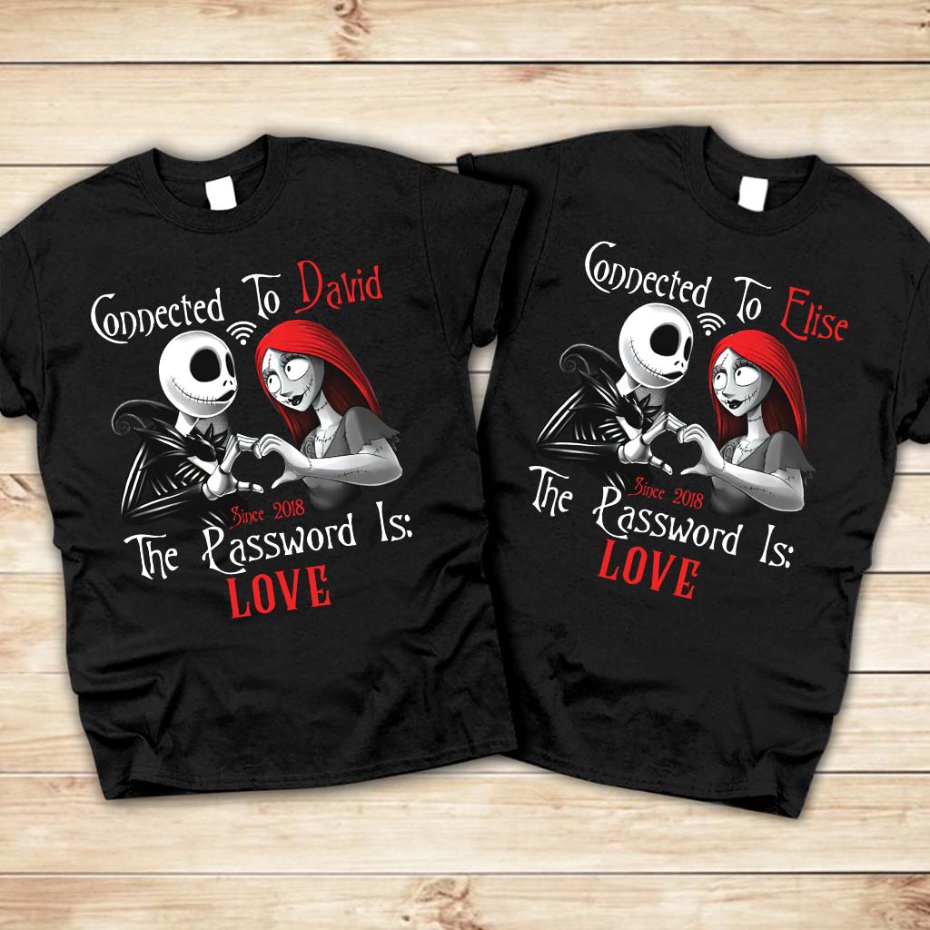 Personalized Couple T-Shirt & Hoodie with Custom Name Gift T-shirt & Hoodie GradoCreations