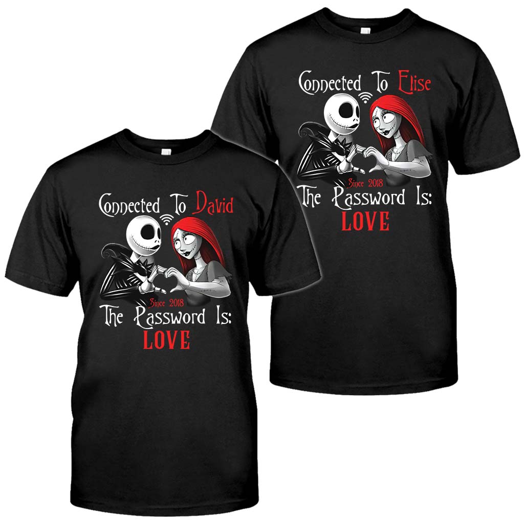 Personalized Couple T-Shirt & Hoodie with Custom Name Gift T-shirt & Hoodie GradoCreations