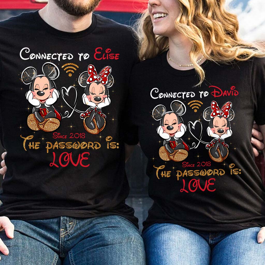 Personalized Couple T-shirt and Hoodie with Custom Names & Year T-shirt & Hoodie GradoCreations