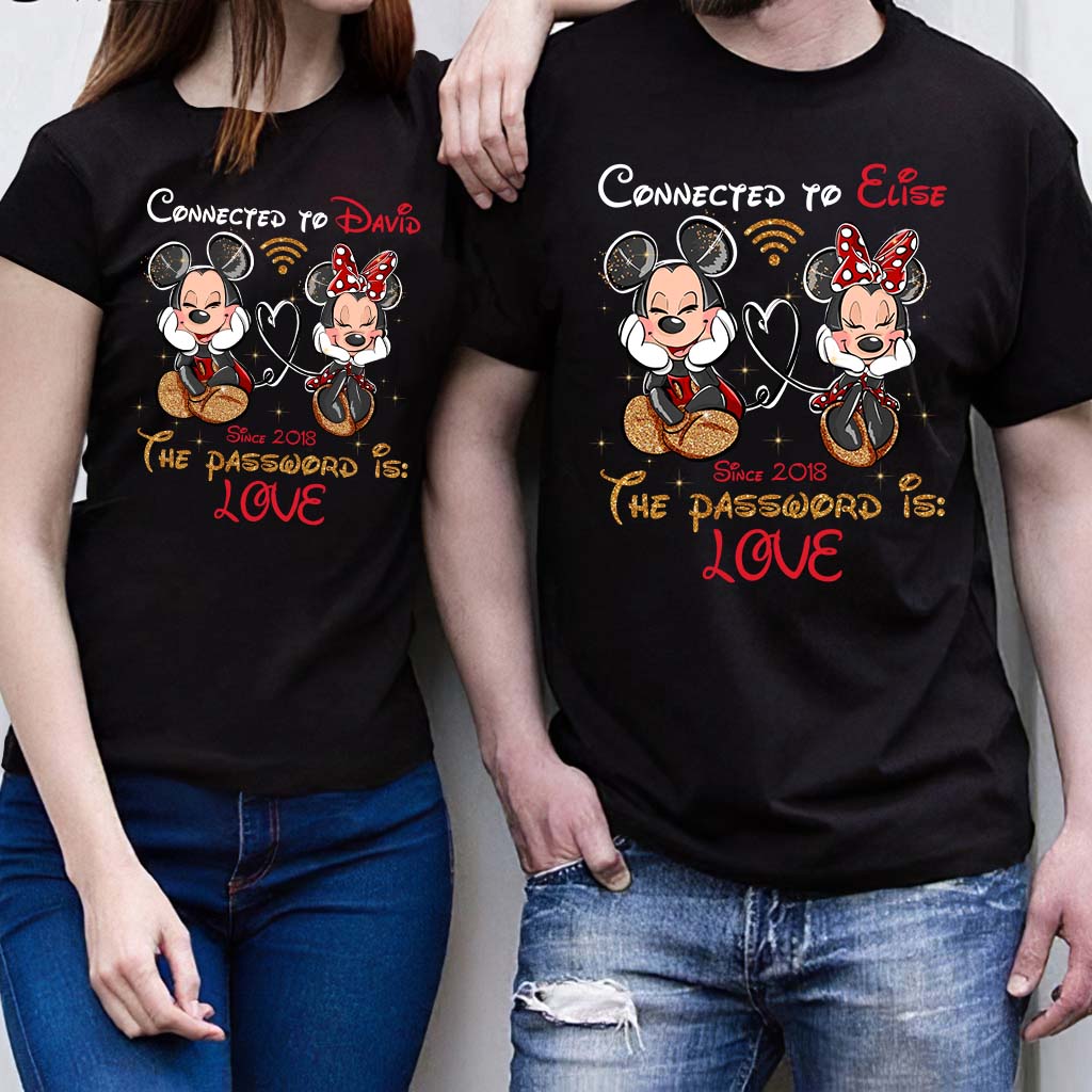 Personalized Couple T-shirt and Hoodie with Custom Names & Year T-shirt & Hoodie GradoCreations