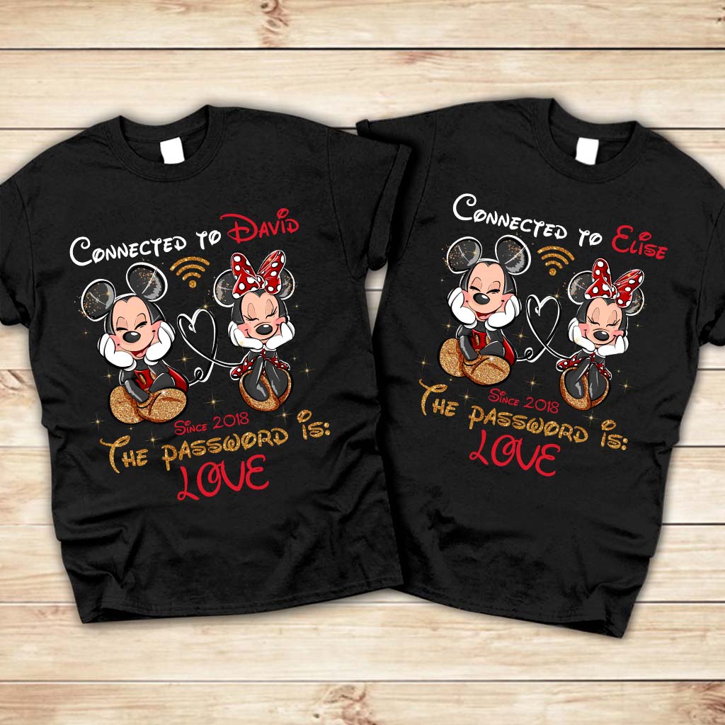 Personalized Couple T-shirt and Hoodie with Custom Names & Year T-shirt & Hoodie GradoCreations