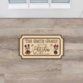 Personalized Mouse Shaped Doormat Custom Family Name Fun Gift Shaped Doormat GradoCreations