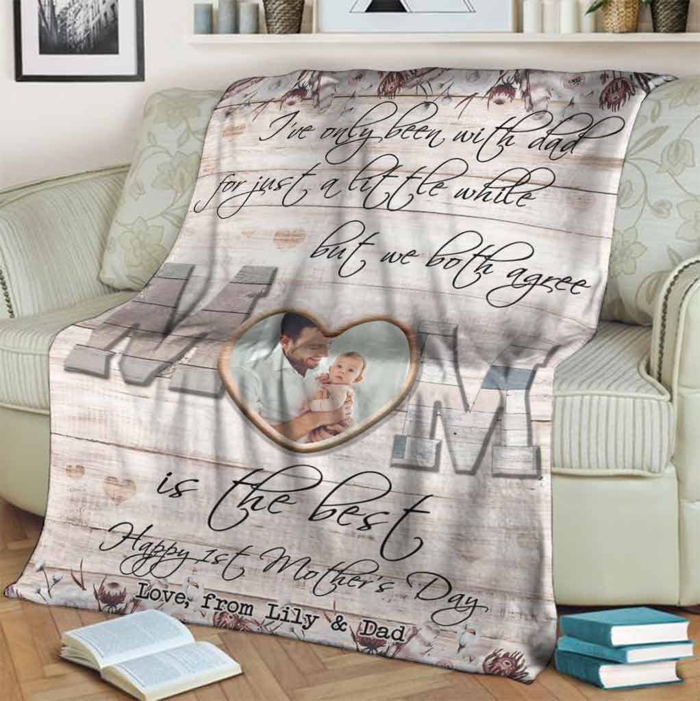 Personalized Mother's Day Blanket Unique Custom Gift for Mom Blanket GradoCreations