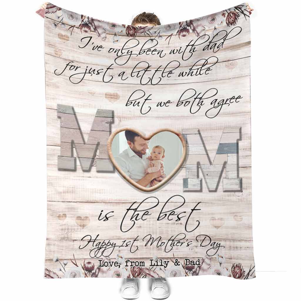 Personalized Mother's Day Blanket Unique Custom Gift for Mom Blanket GradoCreations