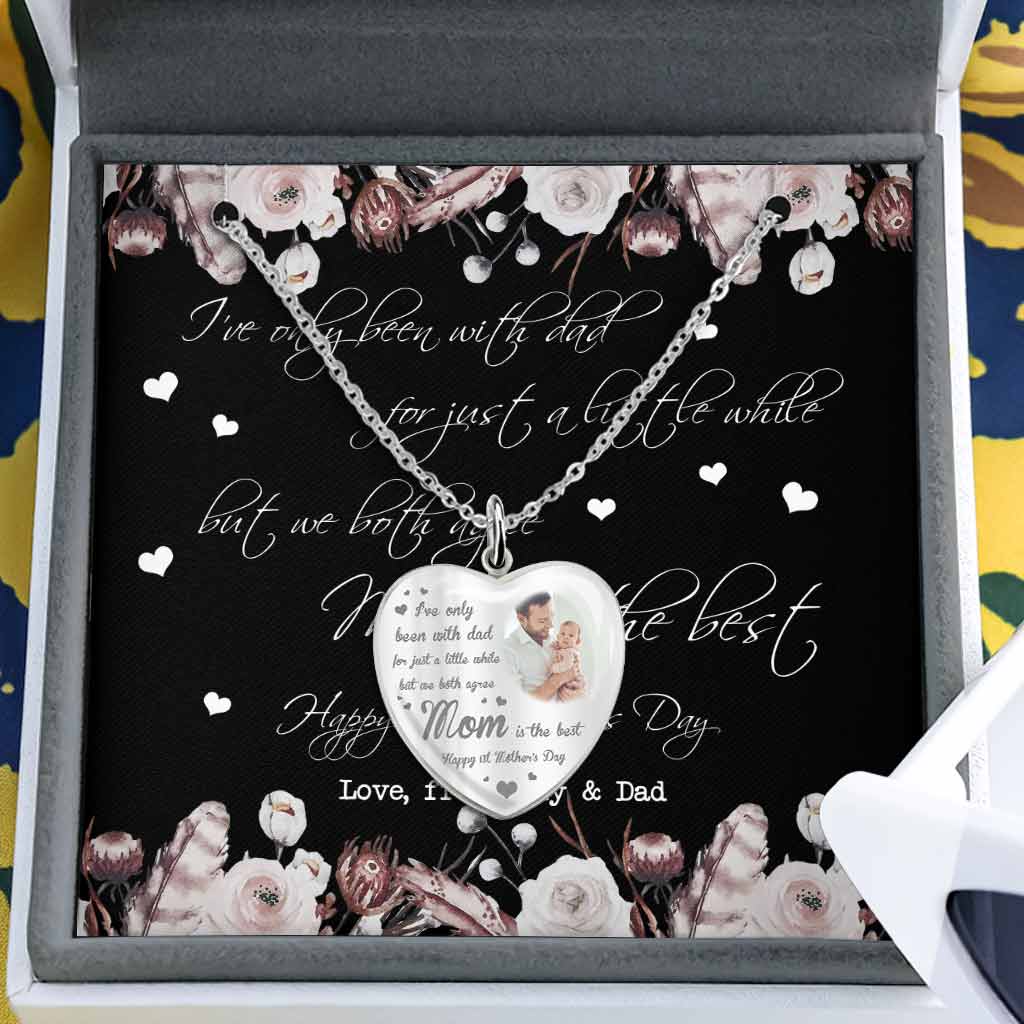 Personalized Mother's Day Heart Pendant Necklace with Photo & Engraving Heart Pendant Necklace GradoCreations