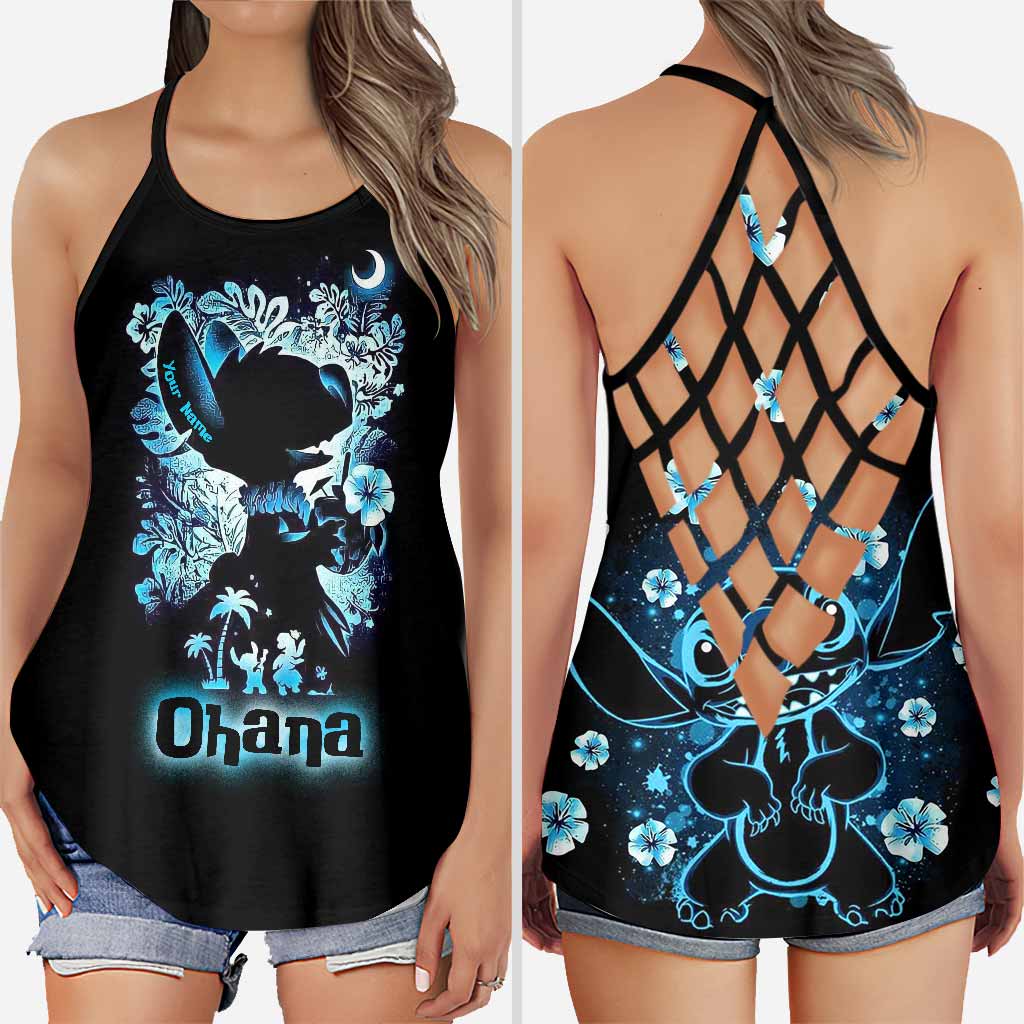 Personalized Ohana Cross Tank Top Unique Summer Gift Cross Tank Top GradoCreations