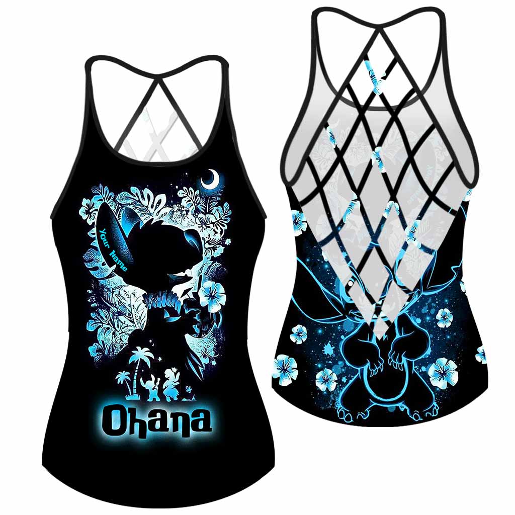 Personalized Ohana Cross Tank Top Unique Summer Gift Cross Tank Top GradoCreations