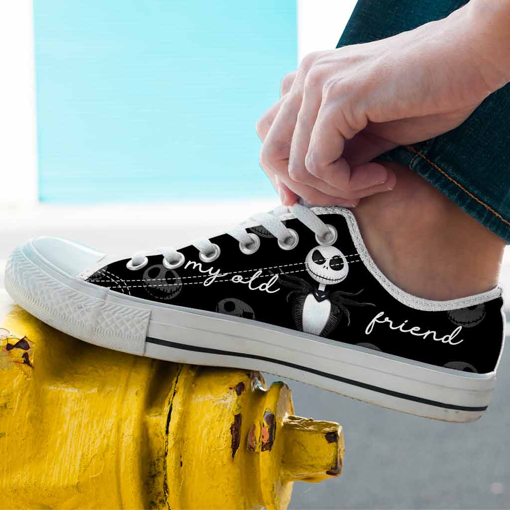 Personalized Low Top Shoes Custom Name Halloween Gift Low Top Shoes GradoCreations