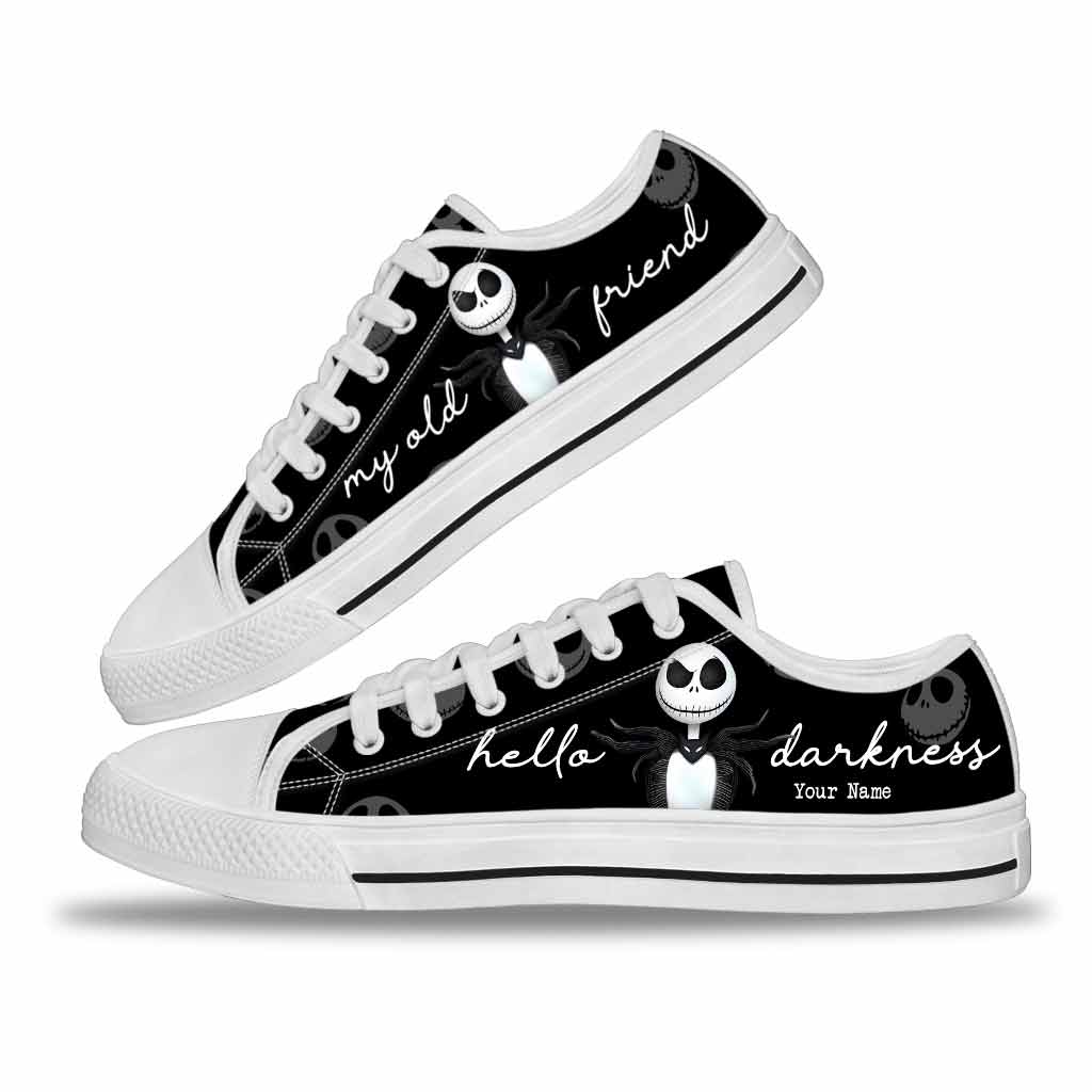 Personalized Low Top Shoes Custom Name Halloween Gift Low Top Shoes GradoCreations