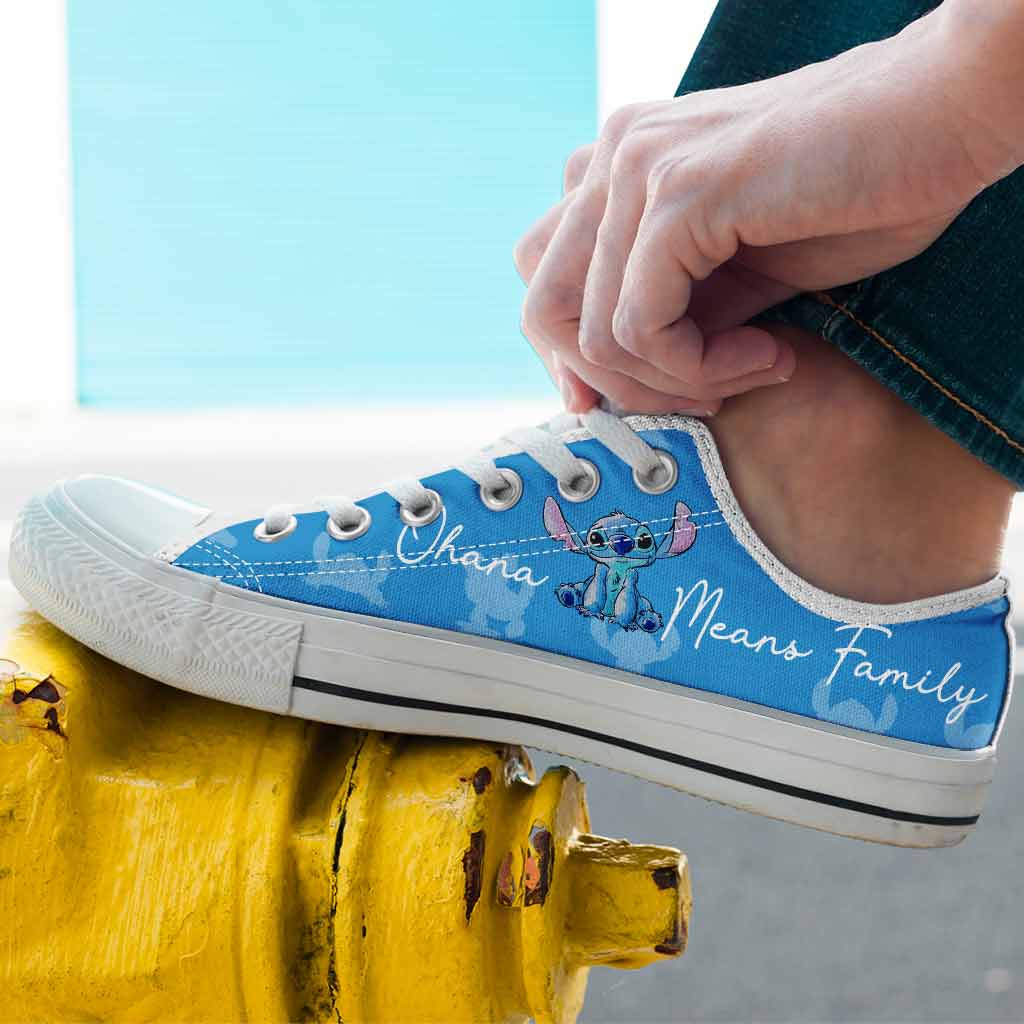 Personalized Ohana Low Top Shoes Custom Name Gift for Family Low Top Shoes GradoCreations