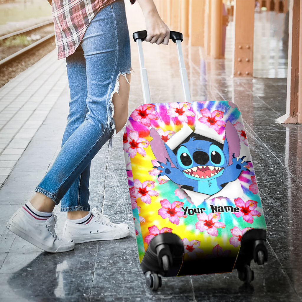 Personalized Ohana Luggage Cover Custom Design for Travel Luggage Cover GradoCreations