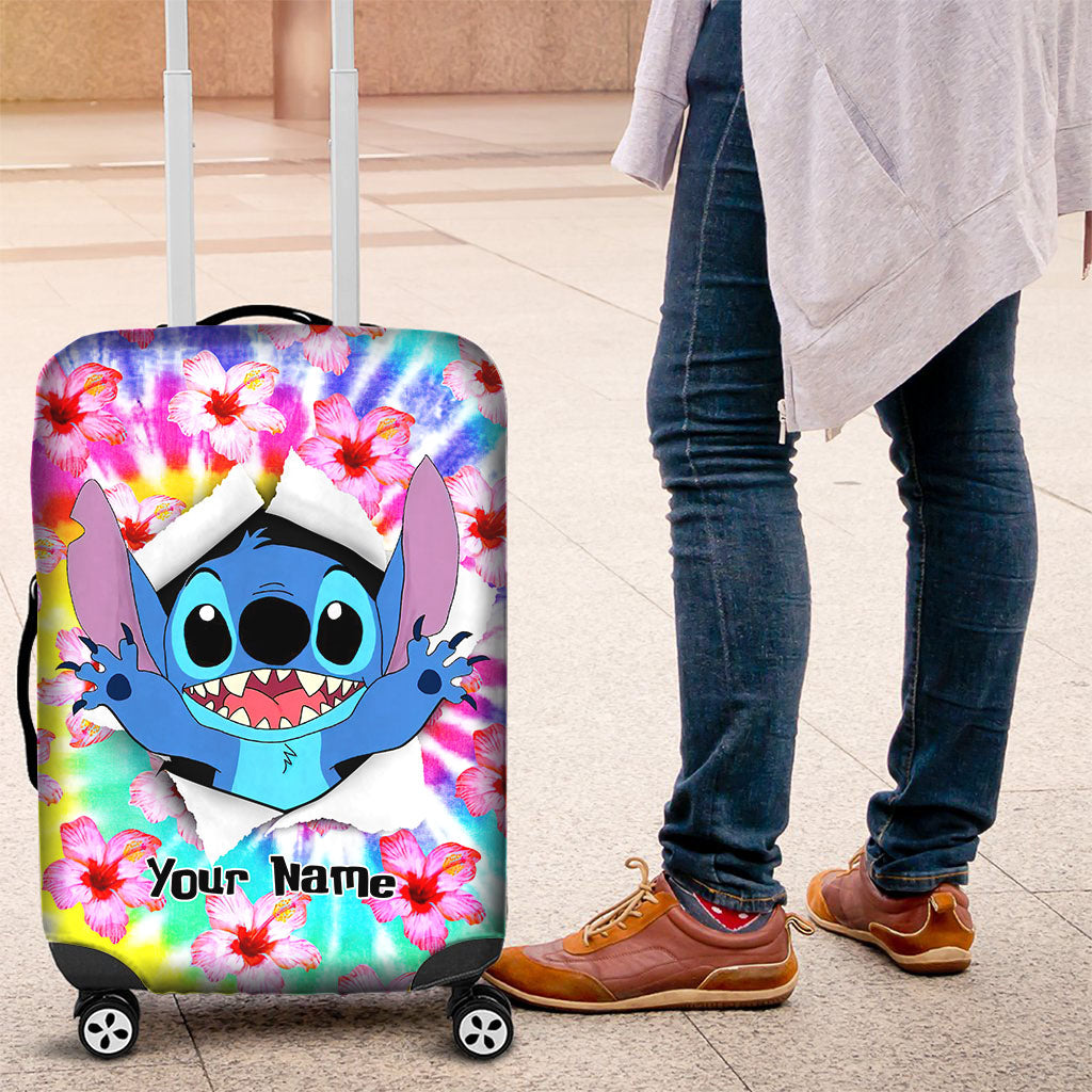 Personalized Ohana Luggage Cover Custom Design for Travel Luggage Cover GradoCreations