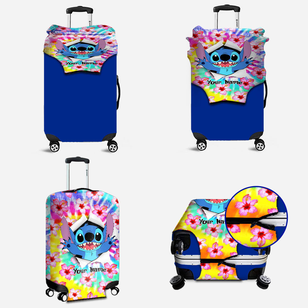 Personalized Ohana Luggage Cover Custom Design for Travel Luggage Cover GradoCreations