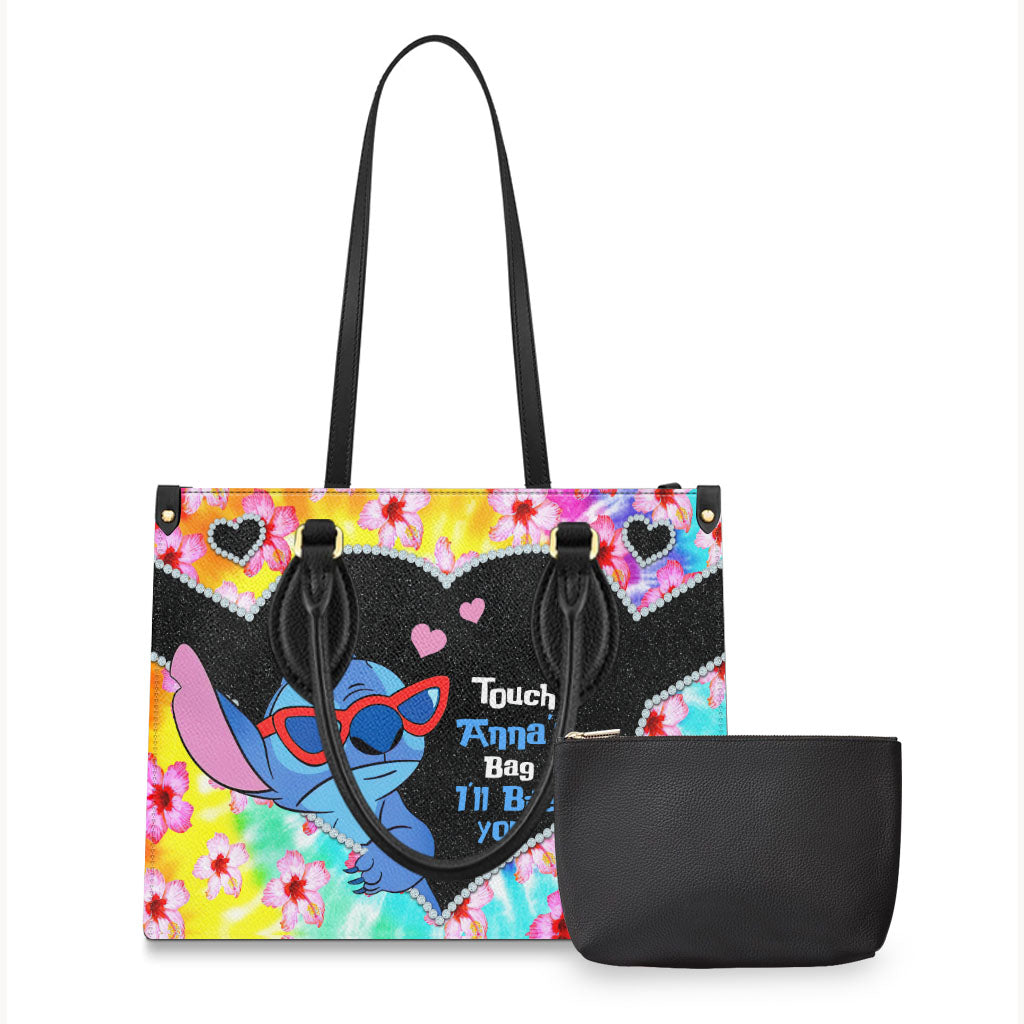 Personalized Ohana Leather Handbag Custom Name Gift for Her Leather Handbag GradoCreations