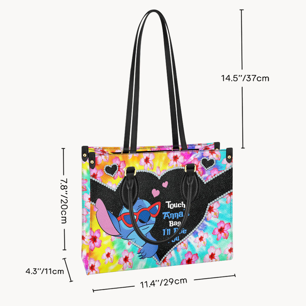 Personalized Ohana Leather Handbag Custom Name Gift for Her Leather Handbag GradoCreations
