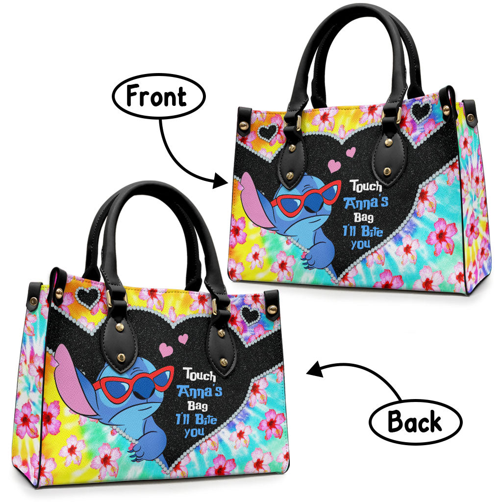 Personalized Ohana Leather Handbag Custom Name Gift for Her Leather Handbag GradoCreations