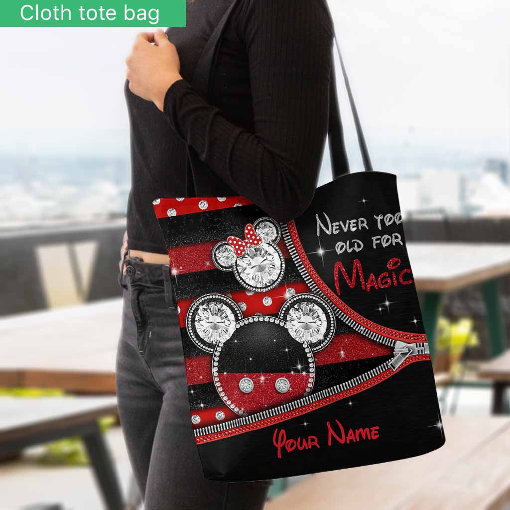 Personalized Magical Mouse Ears Tote Bag Custom Name Gift Tote Bag GradoCreations