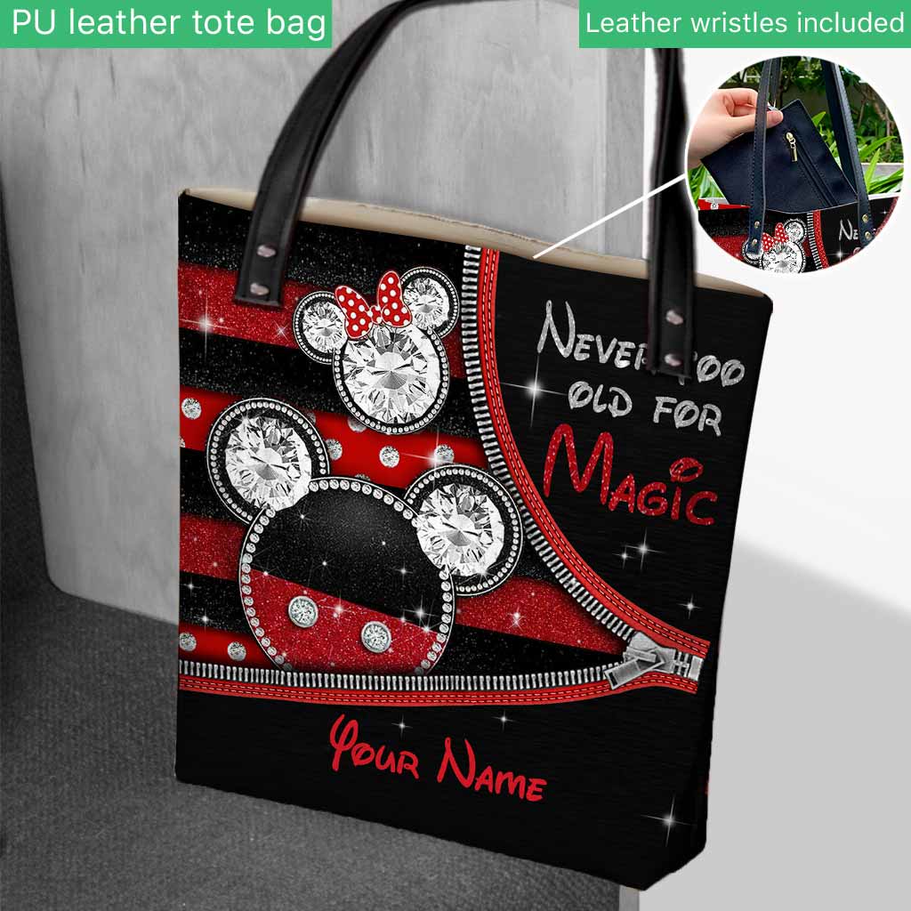 Personalized Magical Mouse Ears Tote Bag Custom Name Gift Tote Bag GradoCreations