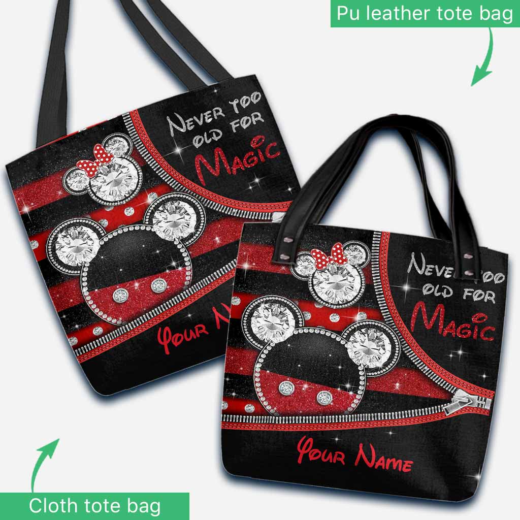 Personalized Magical Mouse Ears Tote Bag Custom Name Gift Tote Bag GradoCreations