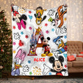 Personalized Disney Mouse Blanket Custom Name Gift for Kids Blanket GradoCreations